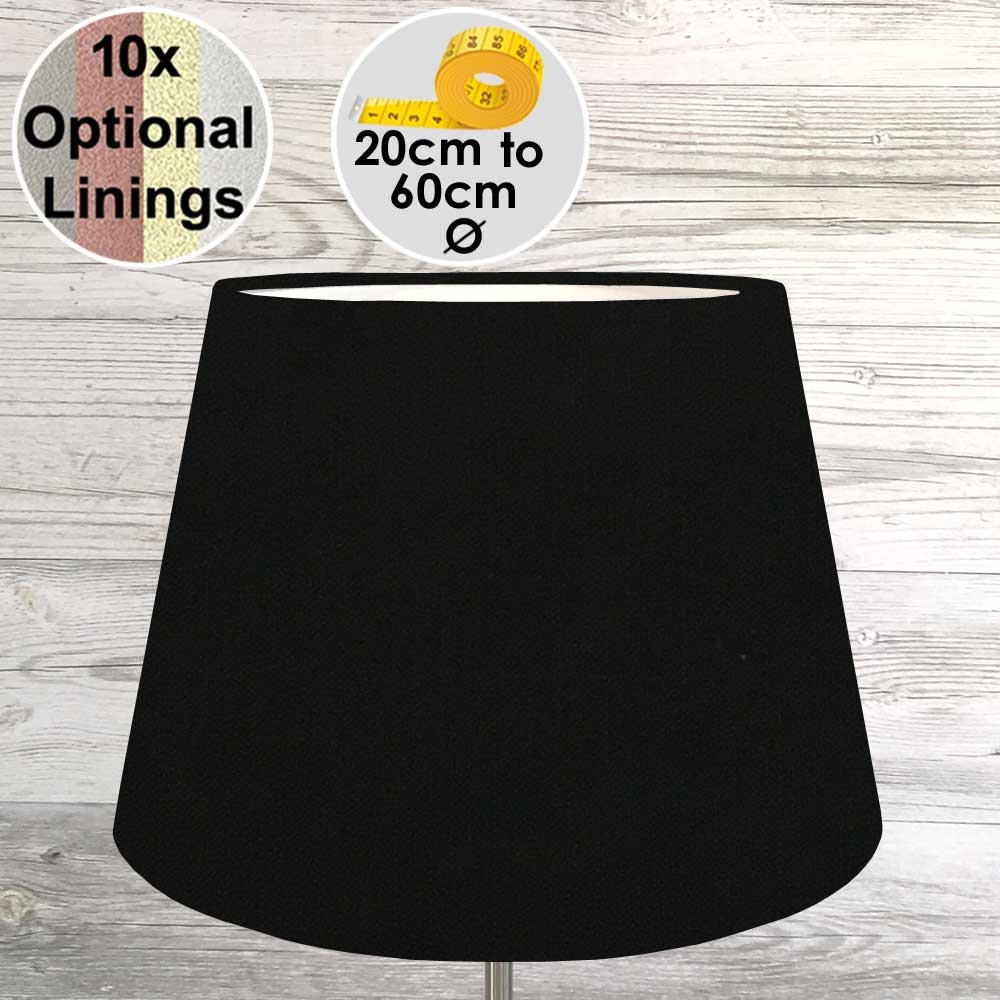 Black Retro Drum Lampshade