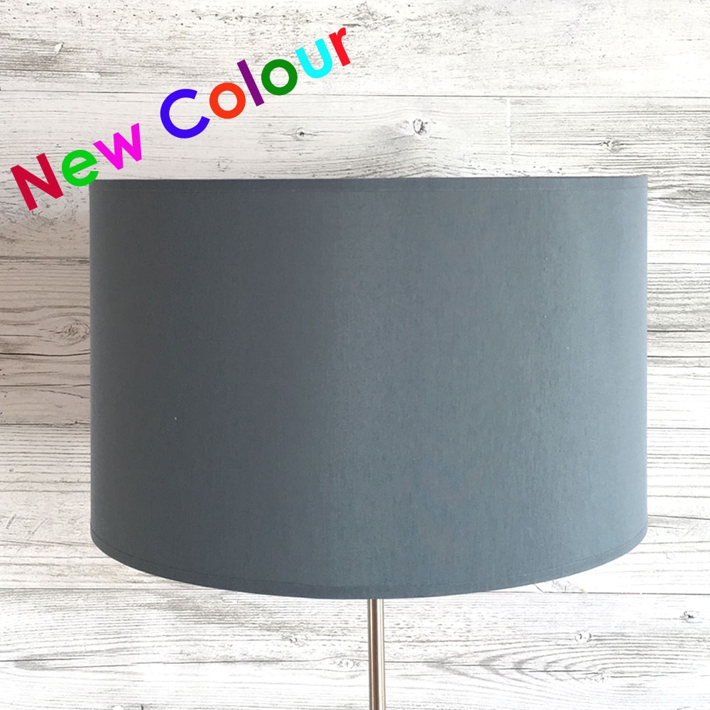 Blue Grey Table Lamp Shade