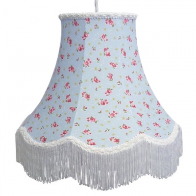 Cotton Lampshade Blue rose