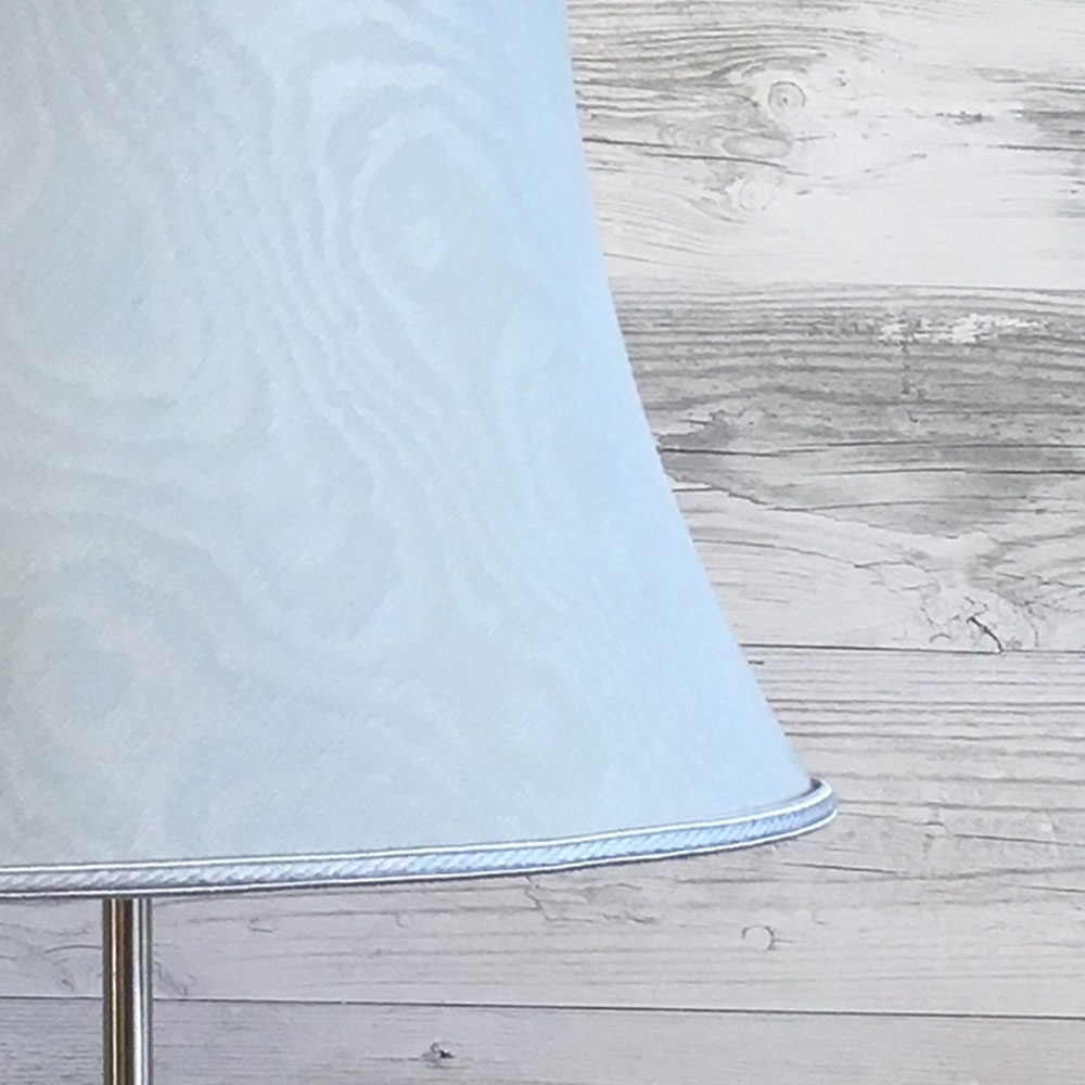 Bowed Drum Shade Pale Blue