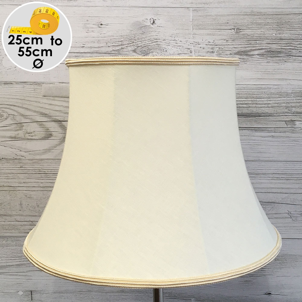 Bowed Drum Lampshade Buttermilk