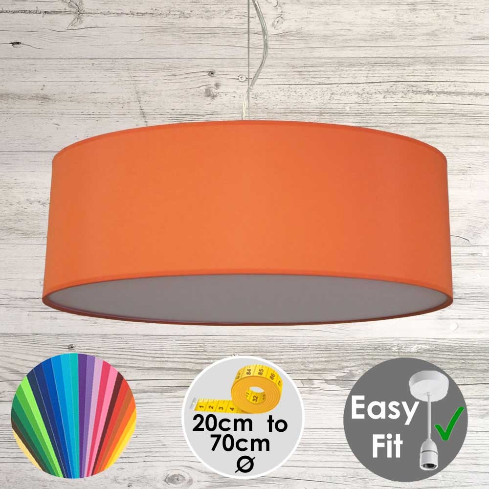 Burnt Orange Drum Light Shade