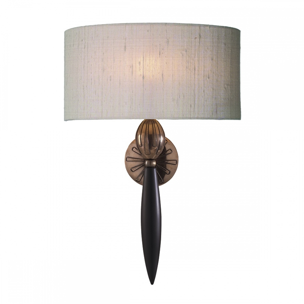 Contour wall light with taupe shade