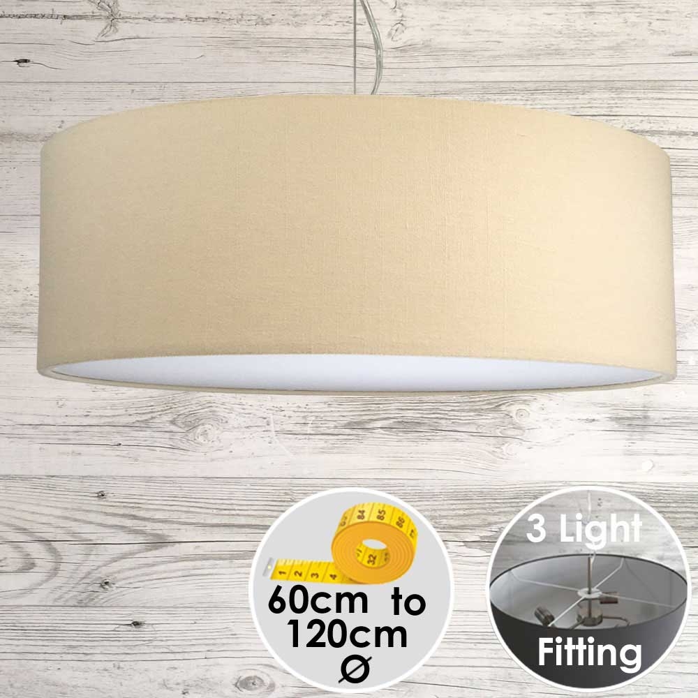 Cara Large Cream Drum Lampshade