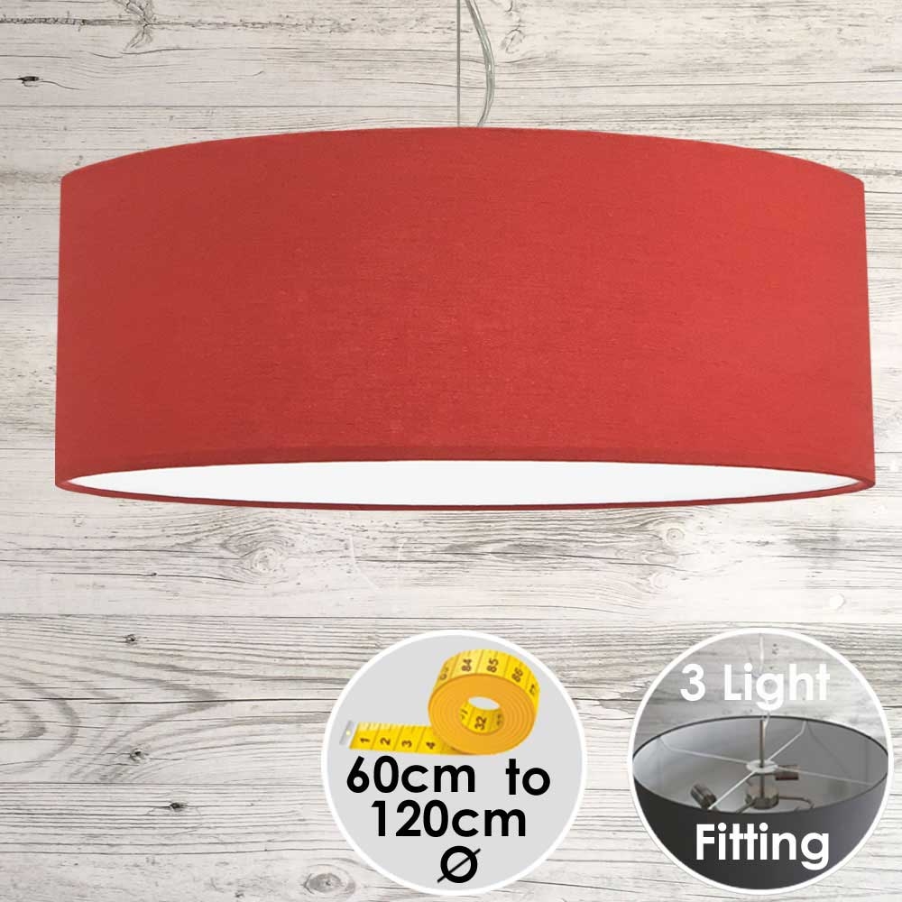 Cara Large Red Drum Lampshade