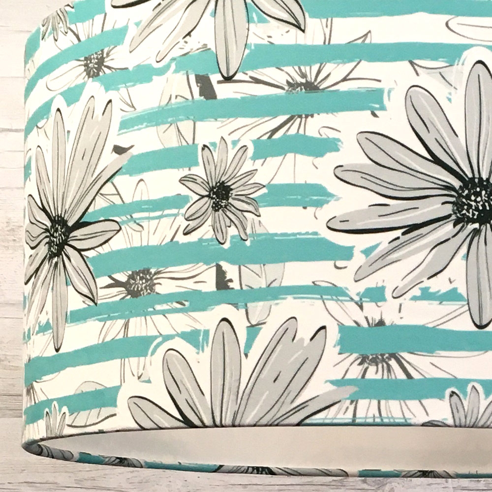 Chamomile Stripe Printed Lampshade