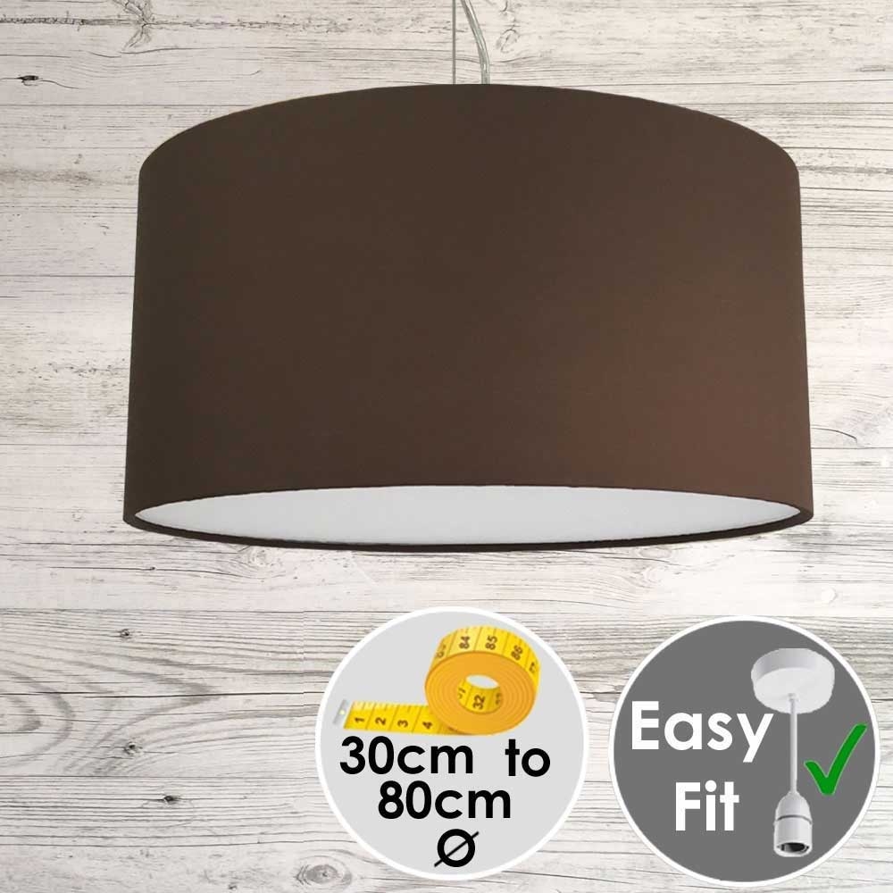 Chocolate Drum Shade