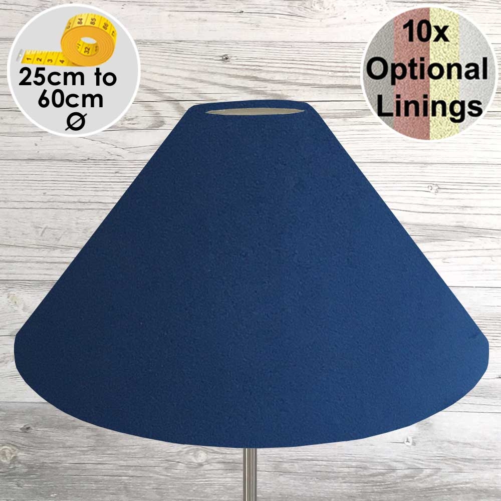 Coolie Lampshade Navy Velvet