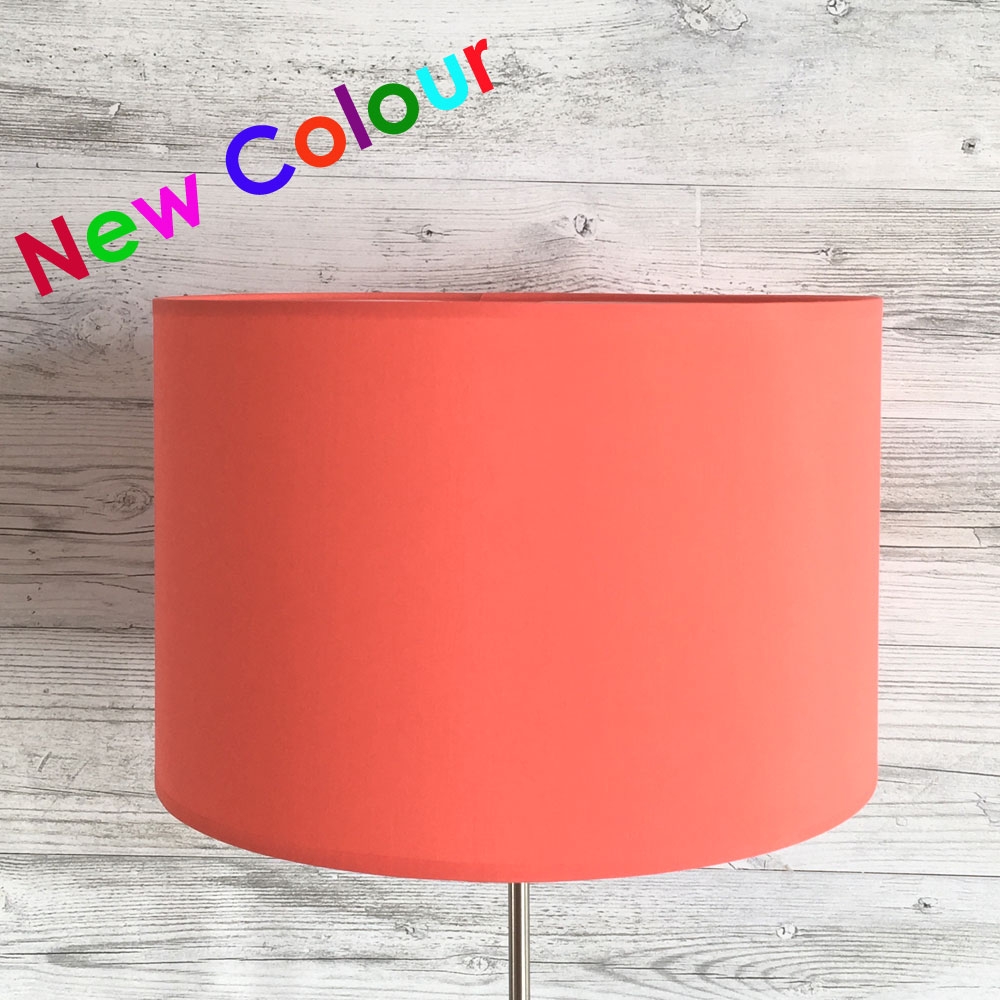 Coral Red Table Lamp Shade