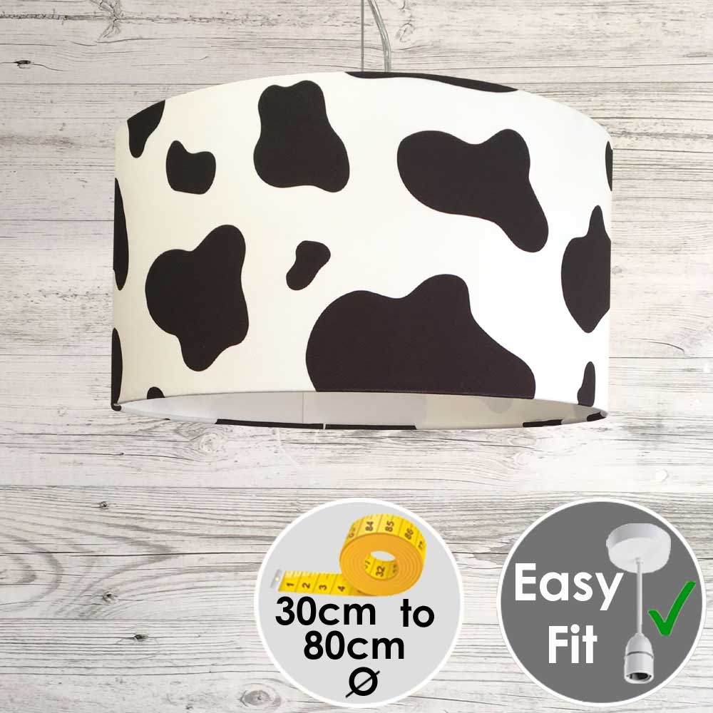 COW PRINT LIGHT SHADE