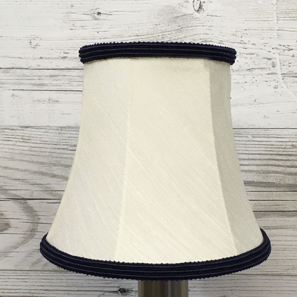 Bowed Candle Shade Cream & Navy