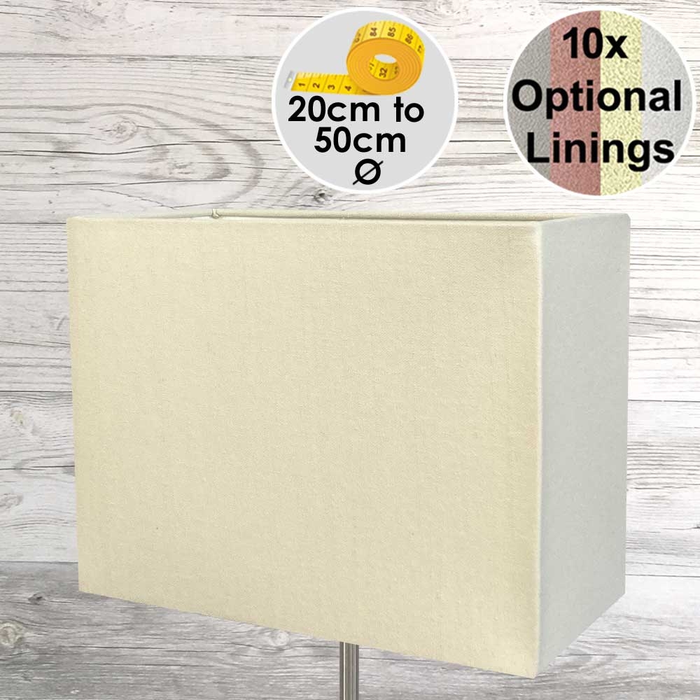 Rectangle lampshade Cream