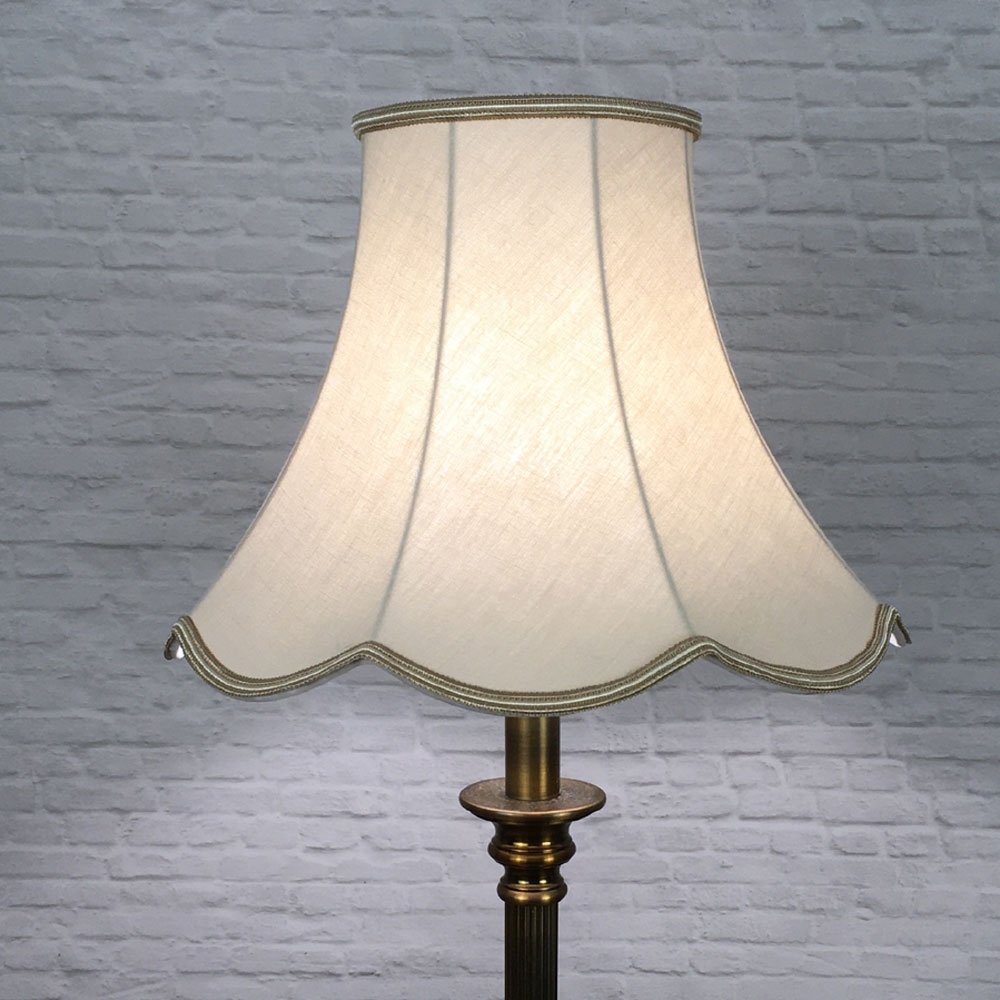 Natural Scalloped Lampshade