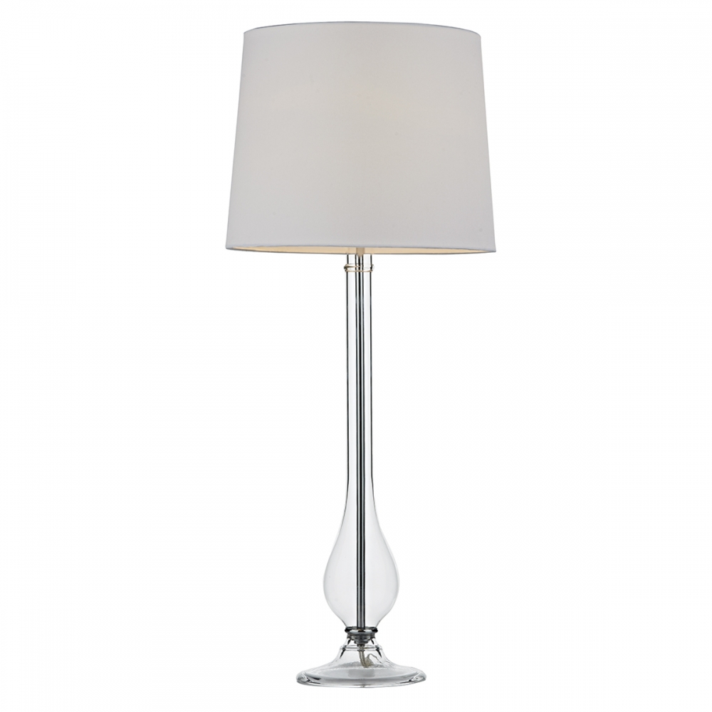 Dillon Clear Glass Table Lamp