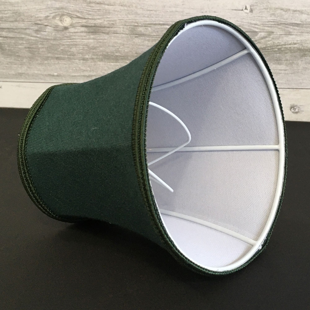 Dark Green Bowed Candle Lampshade