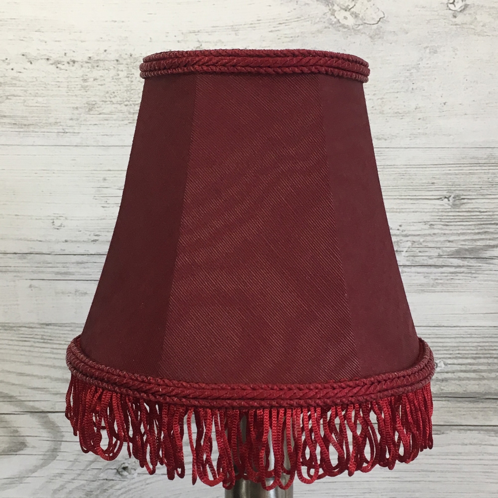 Empire Candle Burgundy with Fringe