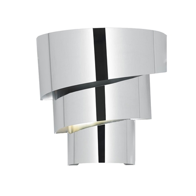 Spiral Chrome Wall Light