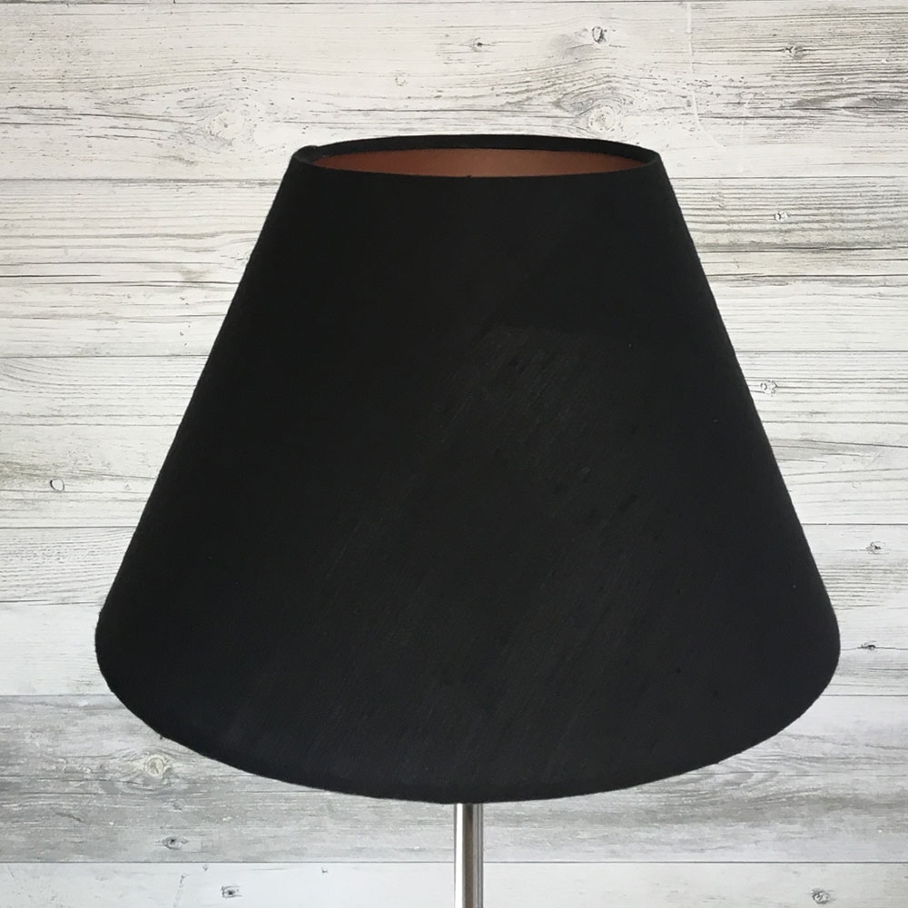 Empire Black Dupion Copper Emboss