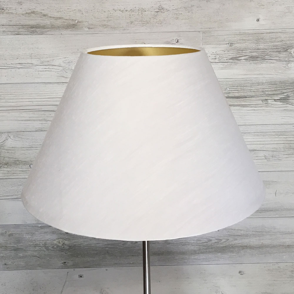 White & Gold Empire Lampshade