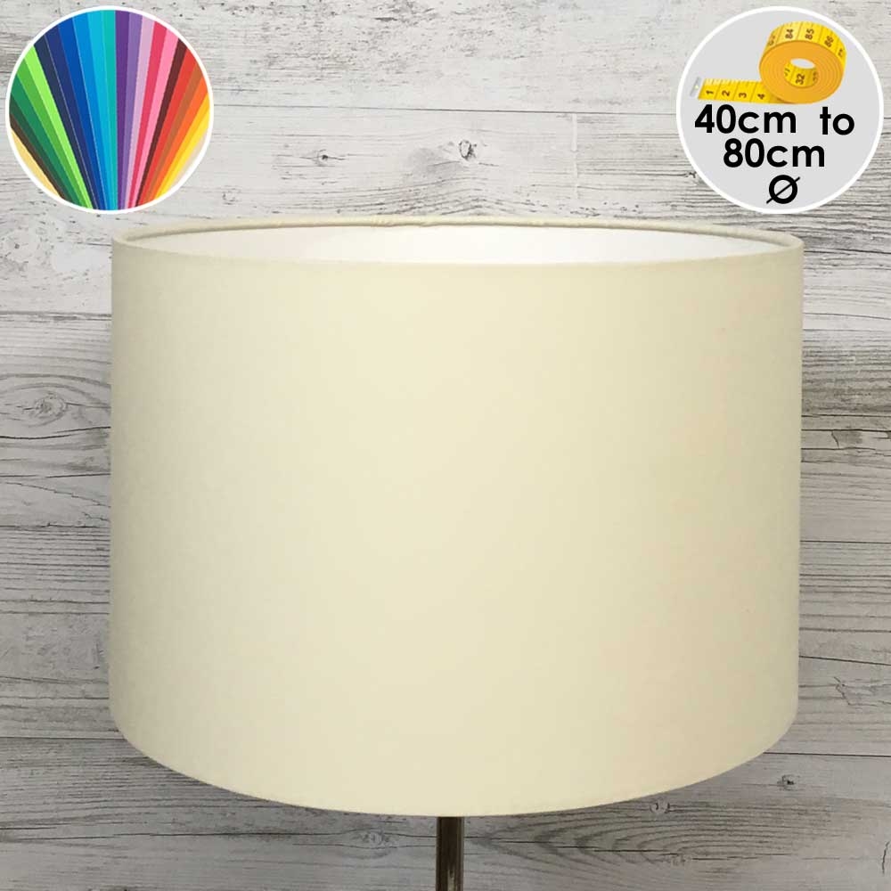 Extra Large Cream Drum Floor Lamp Shade