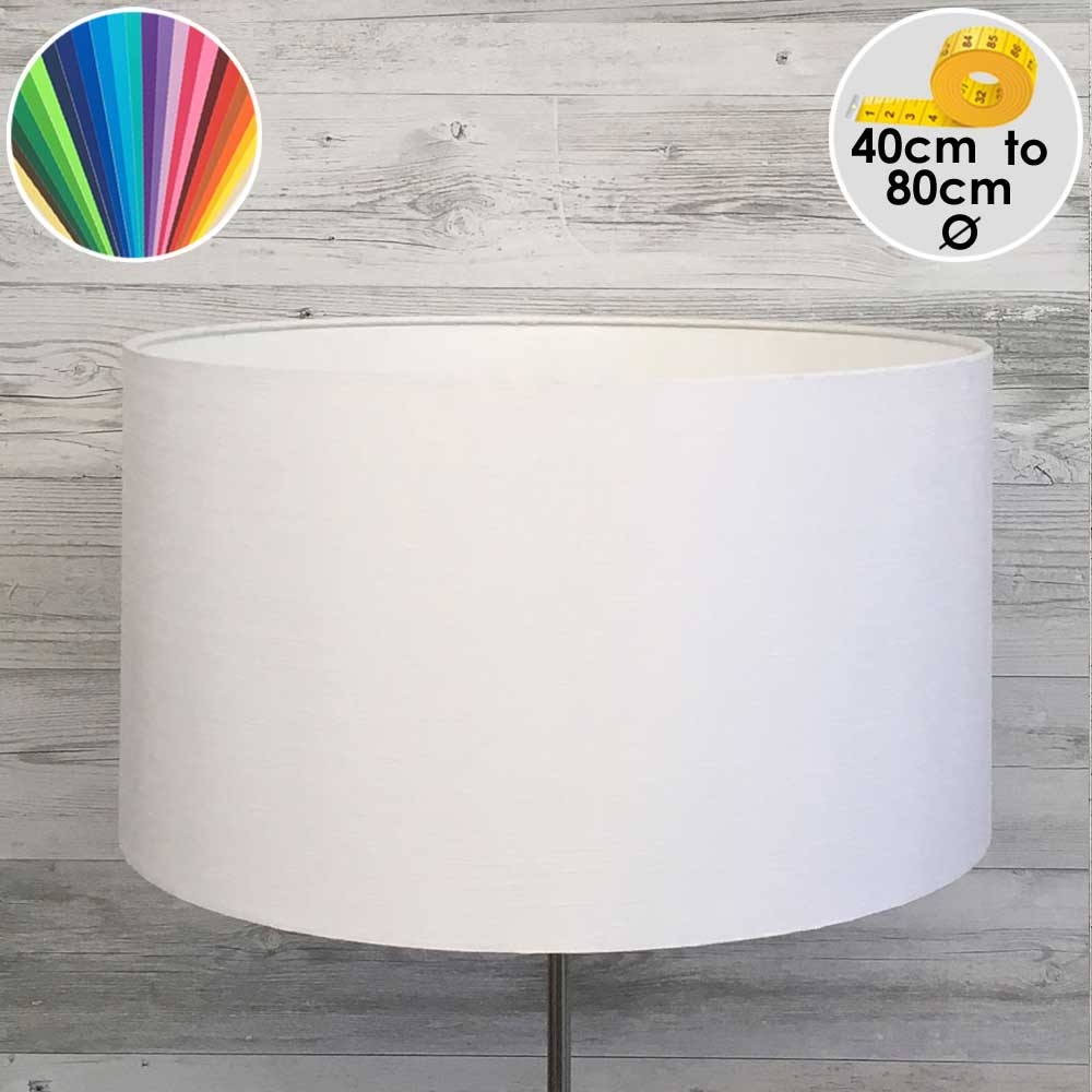 Extra Large White Drum Floor Lamp Shade