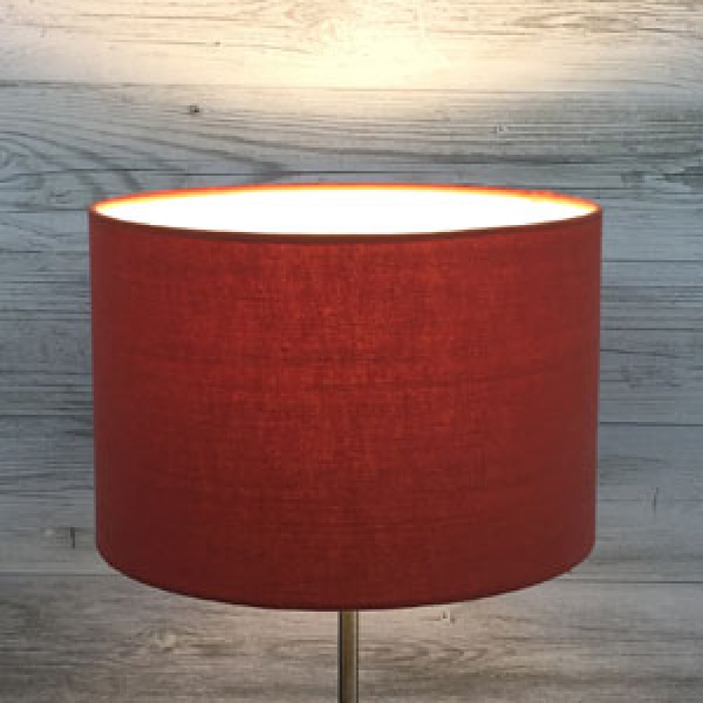 Aura Drum Lampshade Firebrick