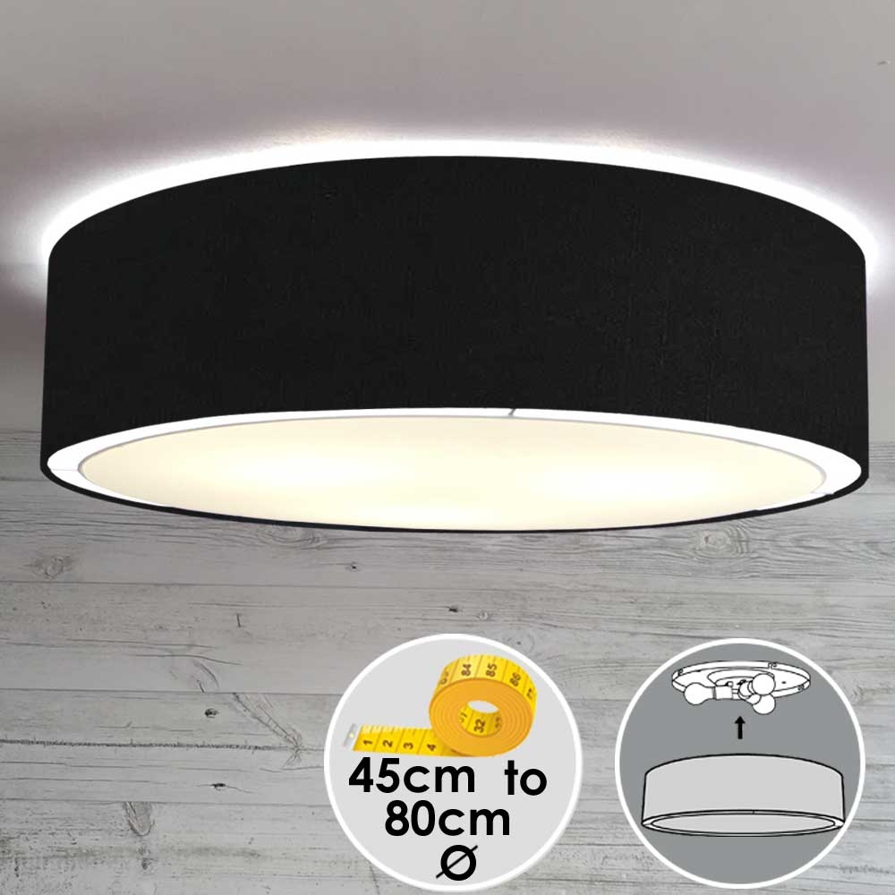 Flush Drum Ceiling Light Shade