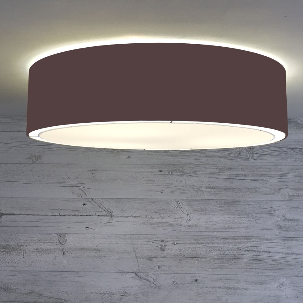 Flush Drum Shade Chocolate