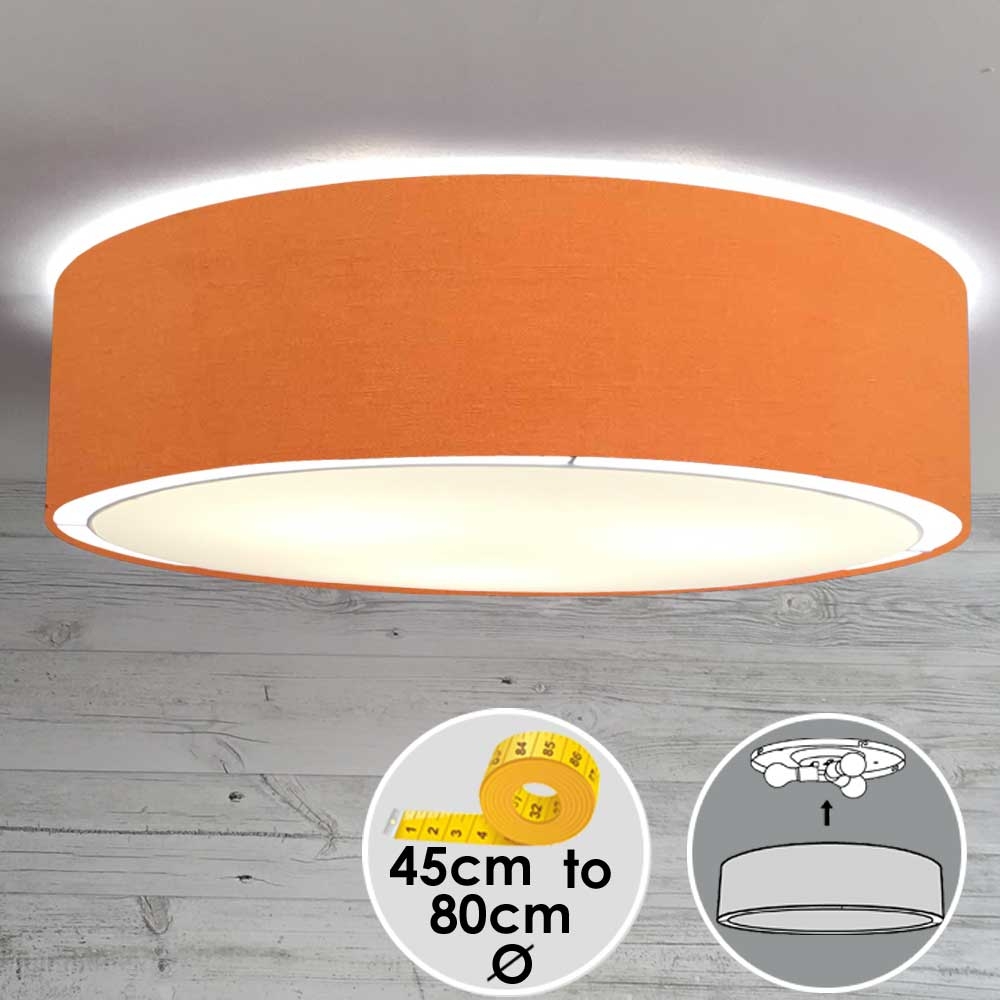 Flush Drum Ceiling Light Shade