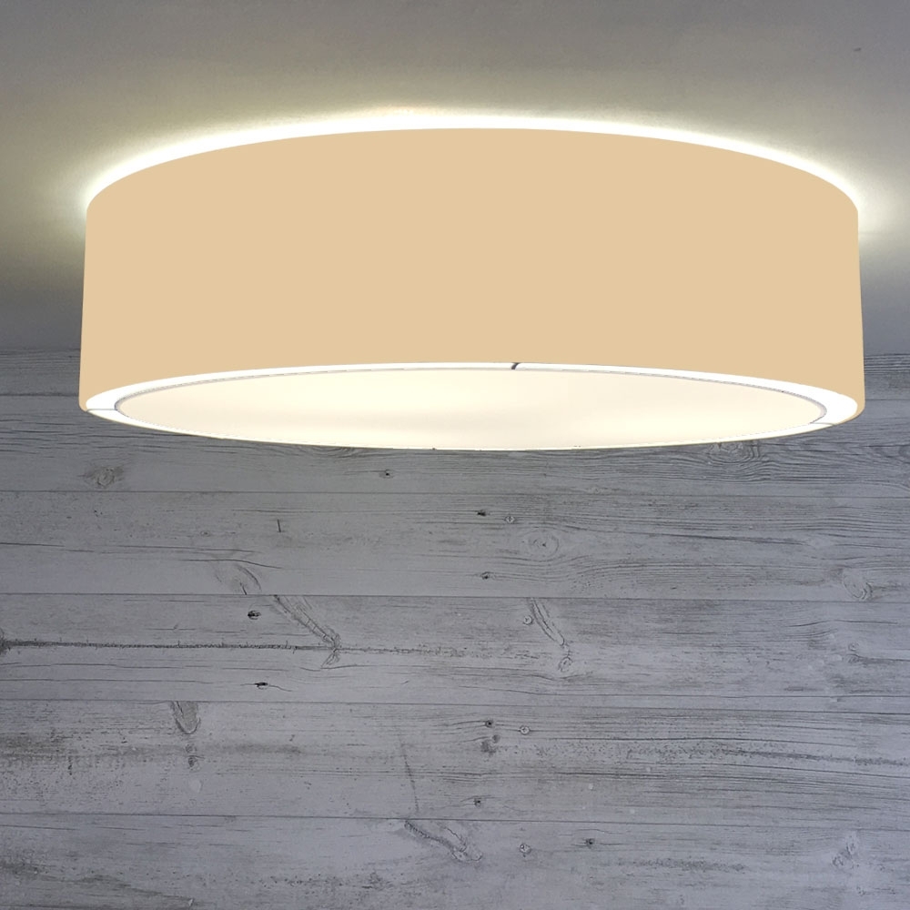 Flush Drum Ceiling Light Toast