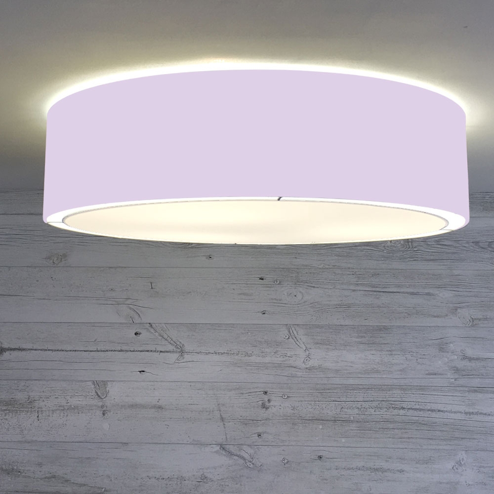 Flush Drum Shade Lilac