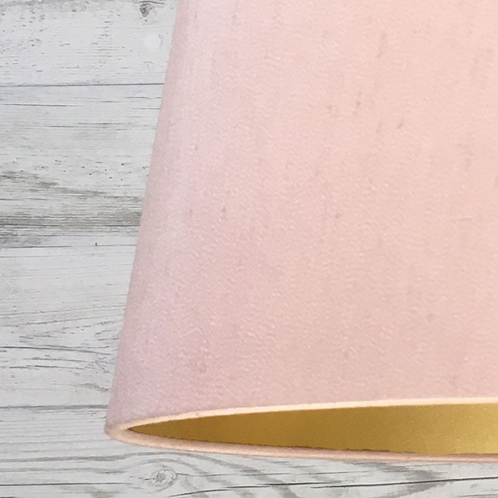 French Drum Lampshade Pink & Gold