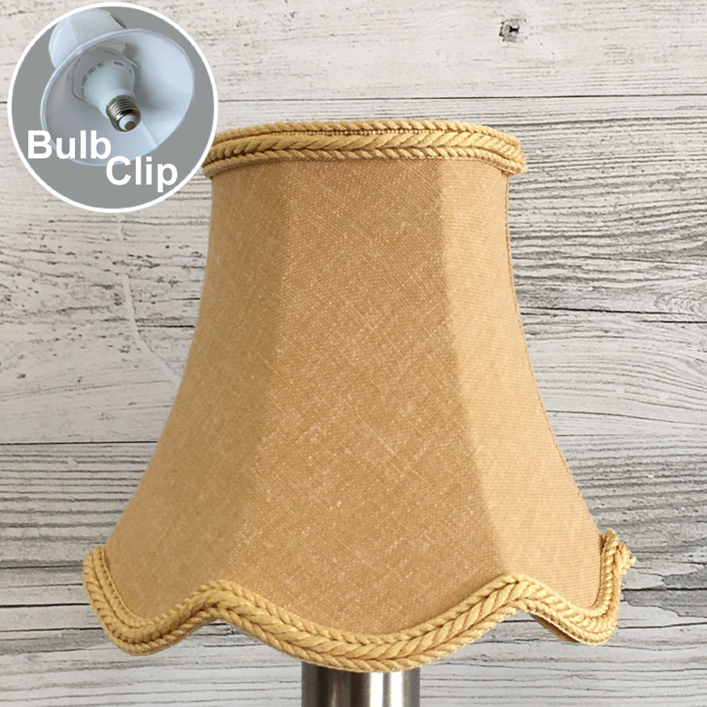 Gold Scalloped Chandelier Shade