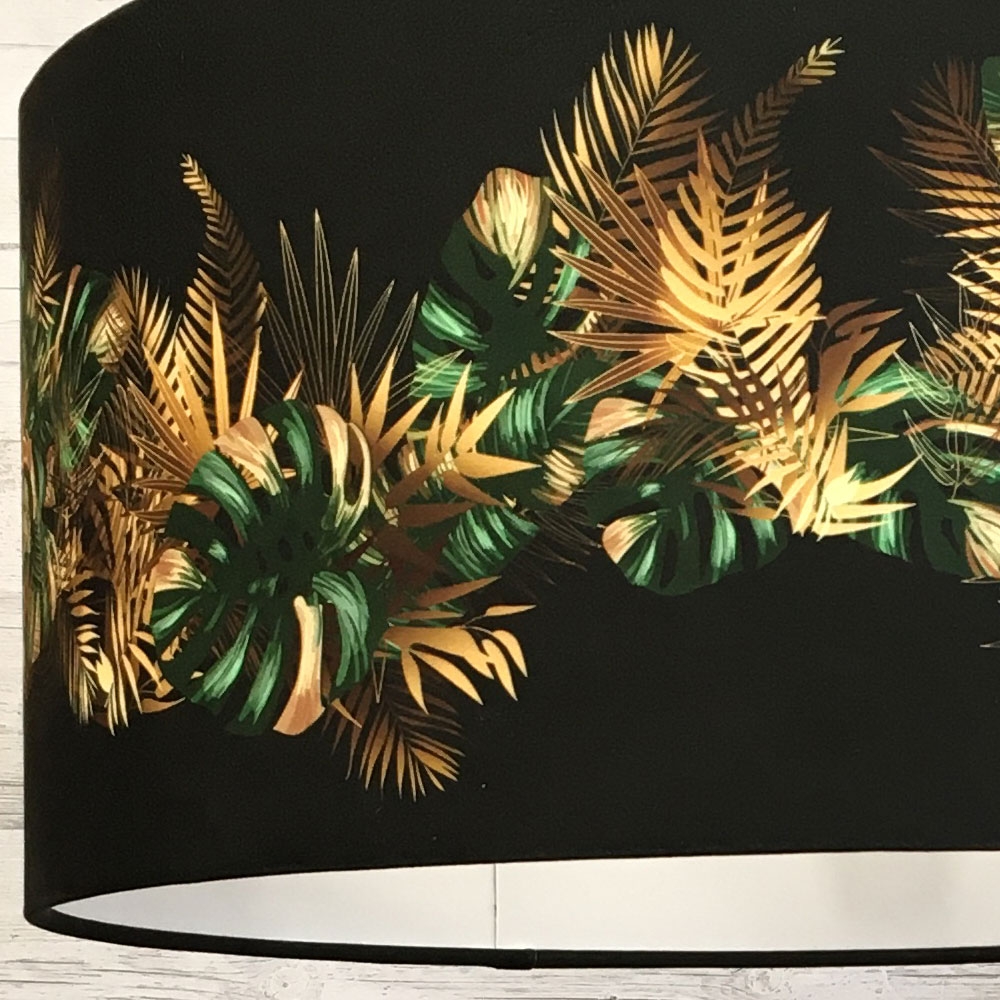 Golden Jungalow Printed Lampshade