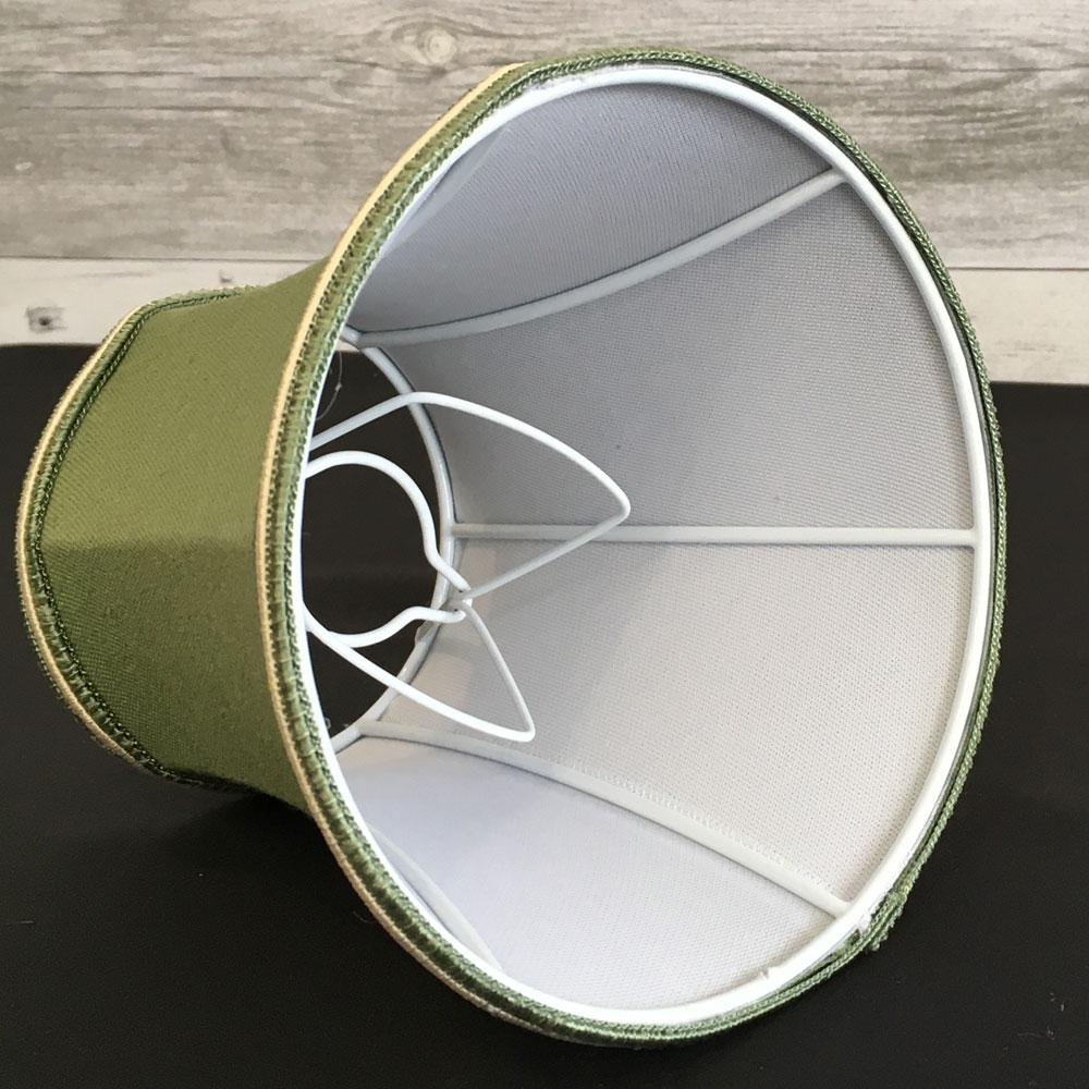 Retro Green Clip on Lampshade