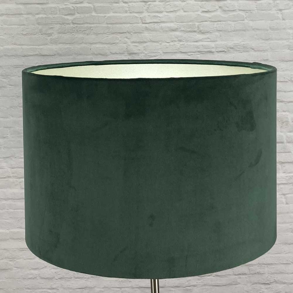 Forest & Champagne Velvet Lampshade