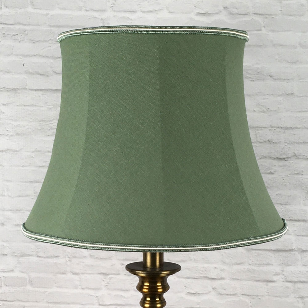 Green Bowed Drum Lampshade