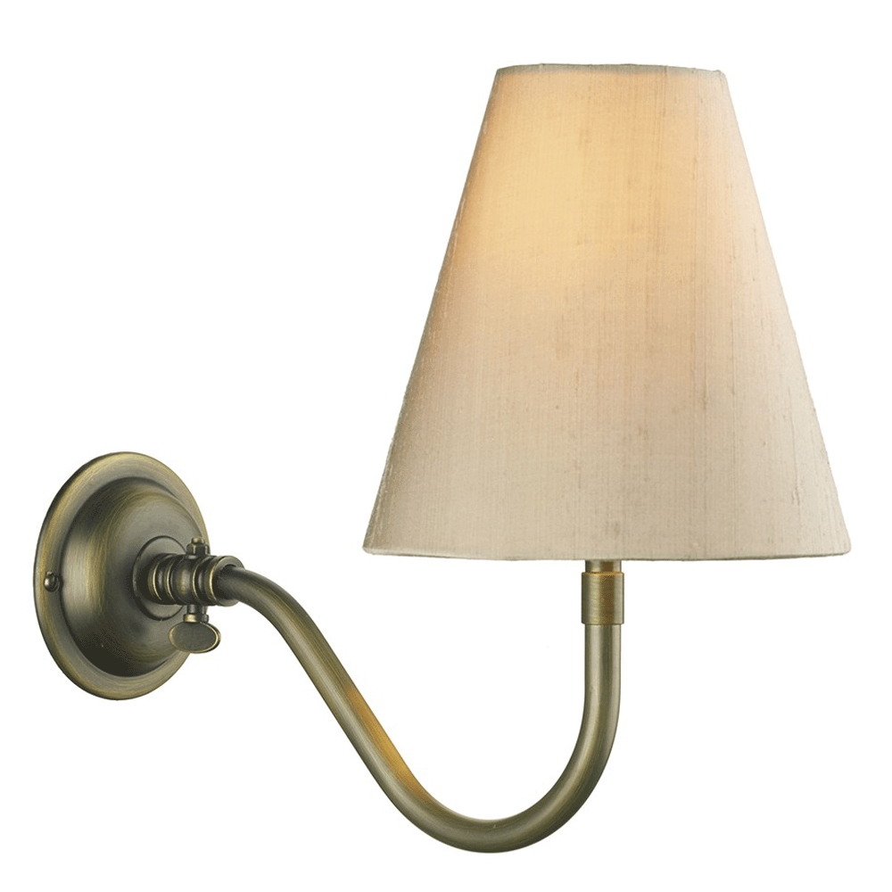 Hicks Antique Brass Wall Light