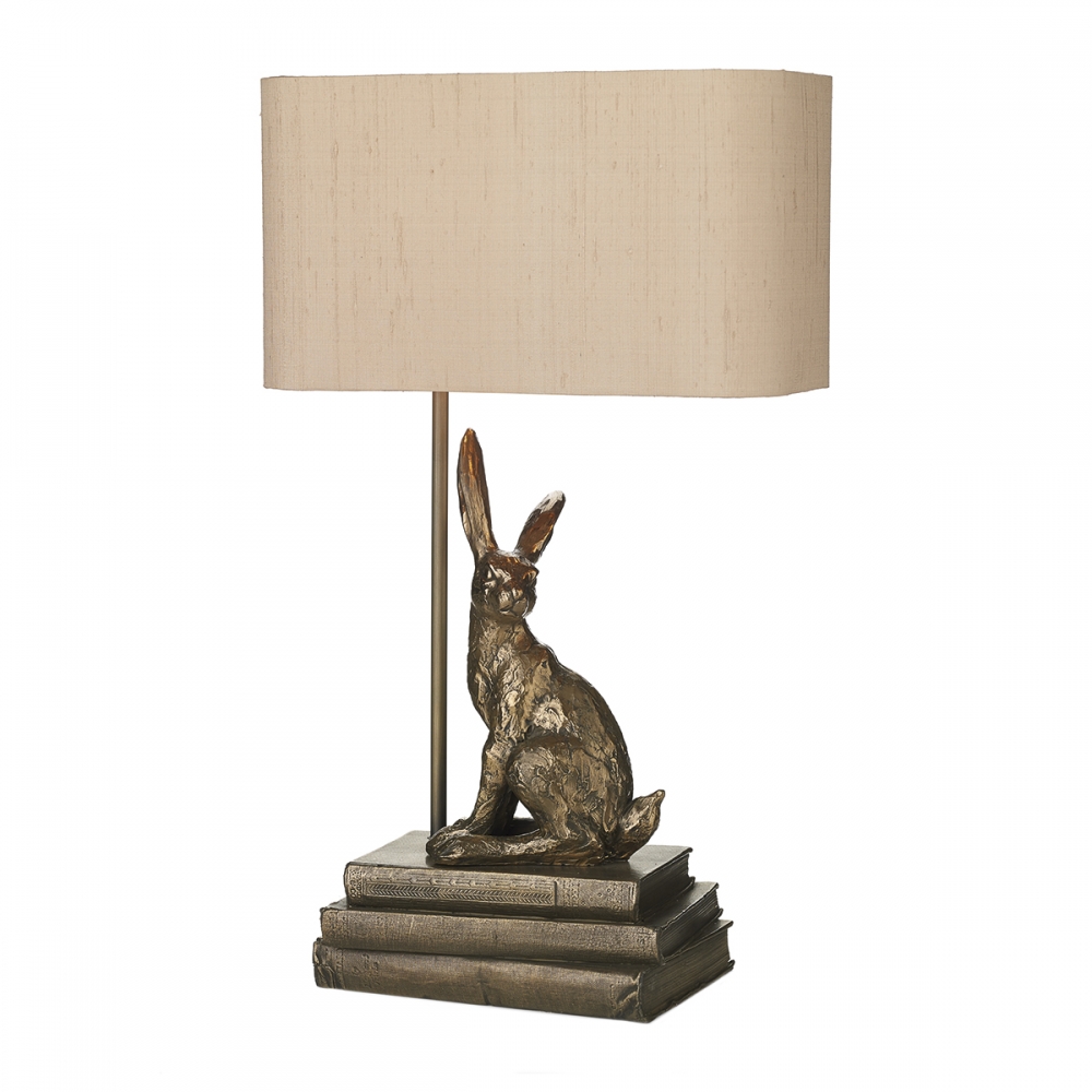 Hopper Table Lamp In Bronze