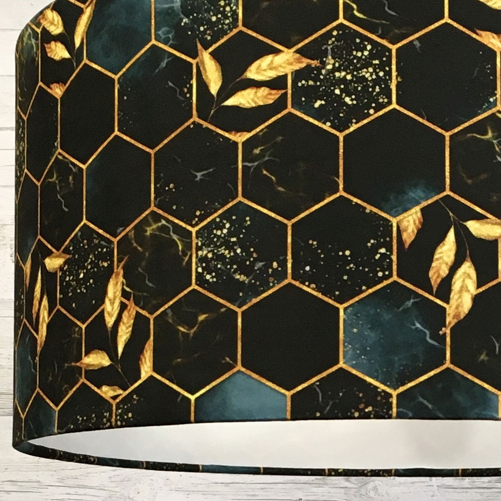 Honeycomb Printed Lampshade