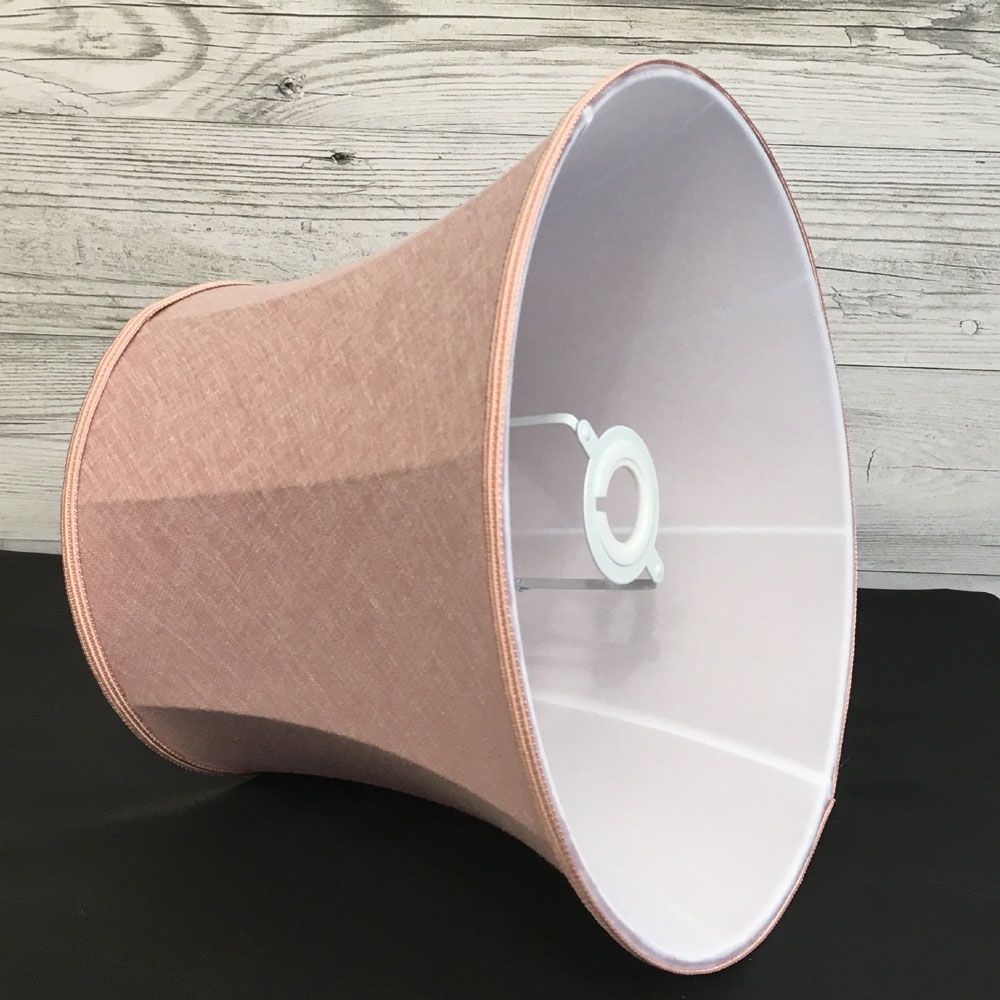 Bowed Drum Dusty Rose Retro Lampshade