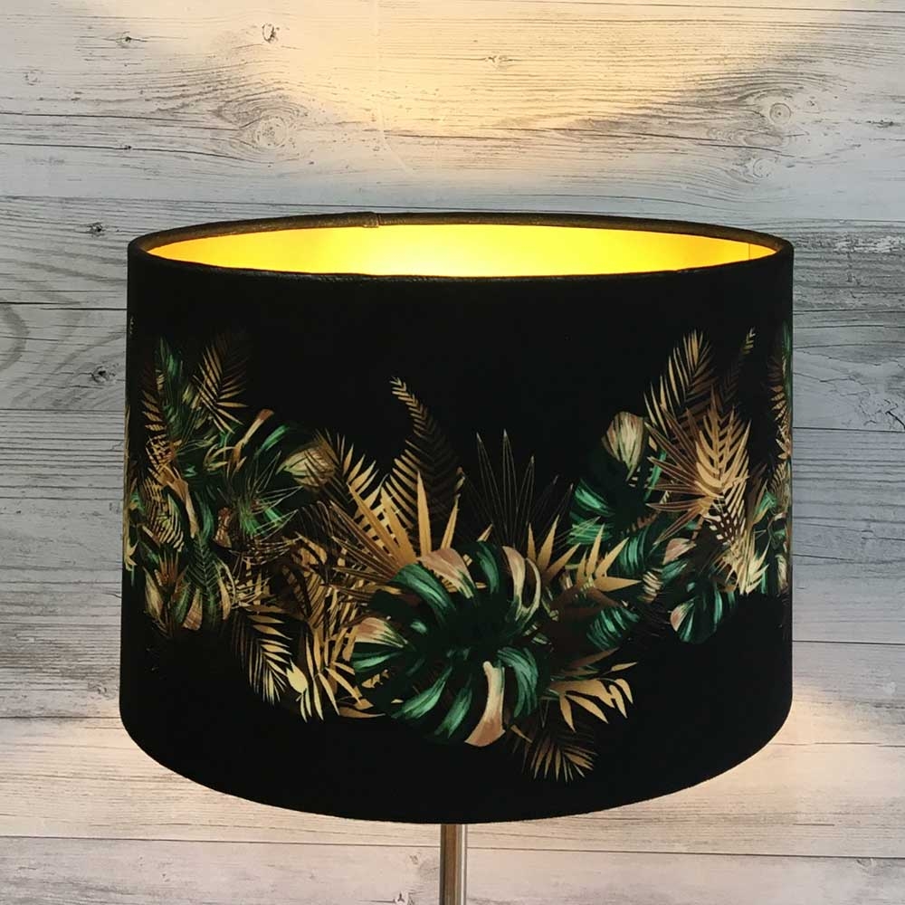 JUNGLE LEAF LAMPSHADE GOLD