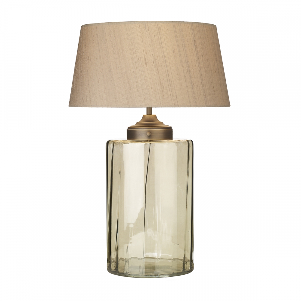 Kew Smoke Table Lamp and shade