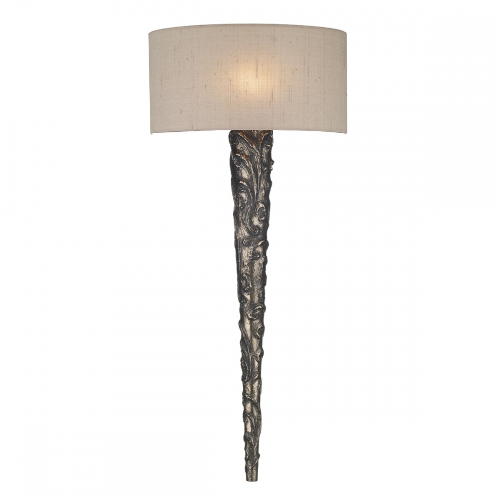 Knurl wall light bronze