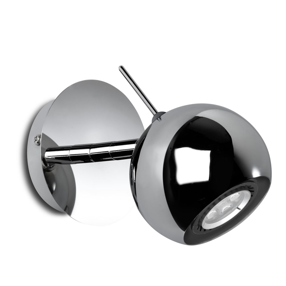 Chrome Ball LED Spotlight Wall Light