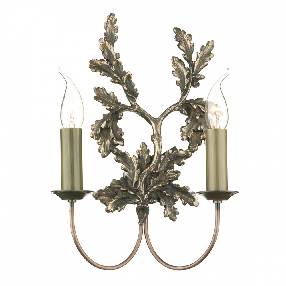 Leaf double wall light Bronze