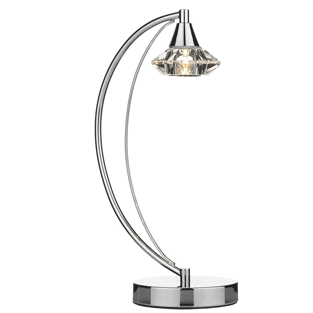 Luther Polished Chrome Table Lamp