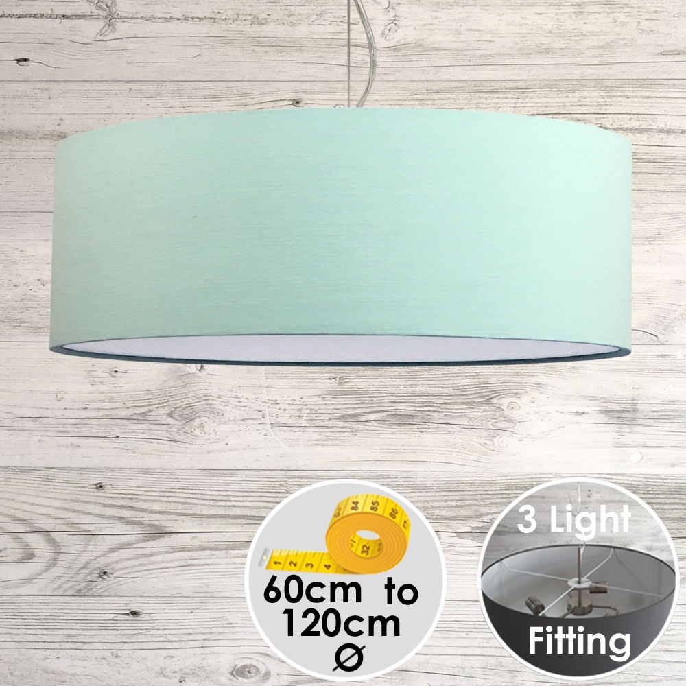 Cara Large Seafoam Drum Lamp Shade