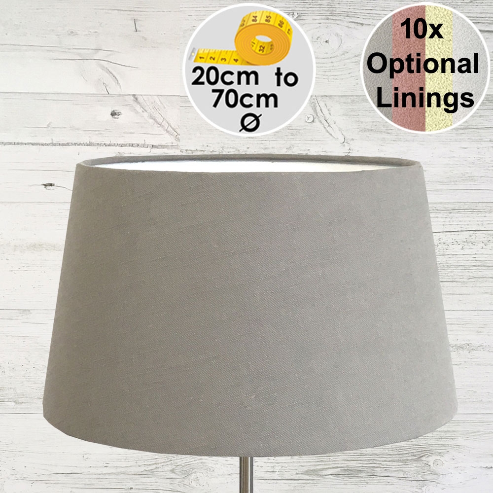 Aria Light Grey Linen Lampshade