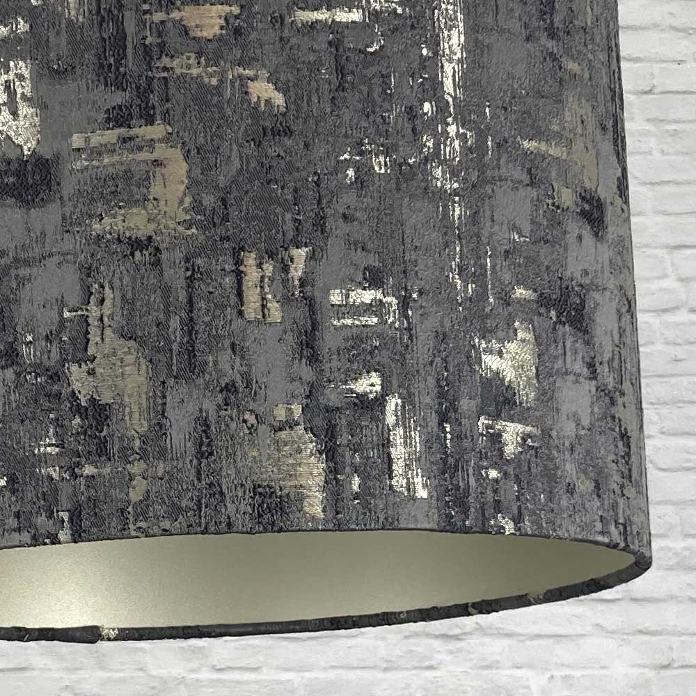 Luxe Drum Shade Charcoal & Champagne